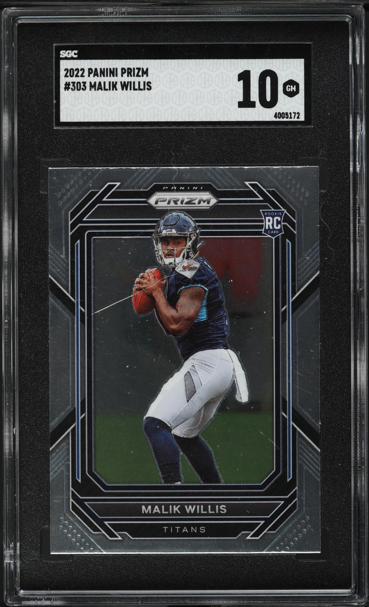 2022 Panini Prizm Malik Willis ROOKIE #303 SGC 10 GEM MINT