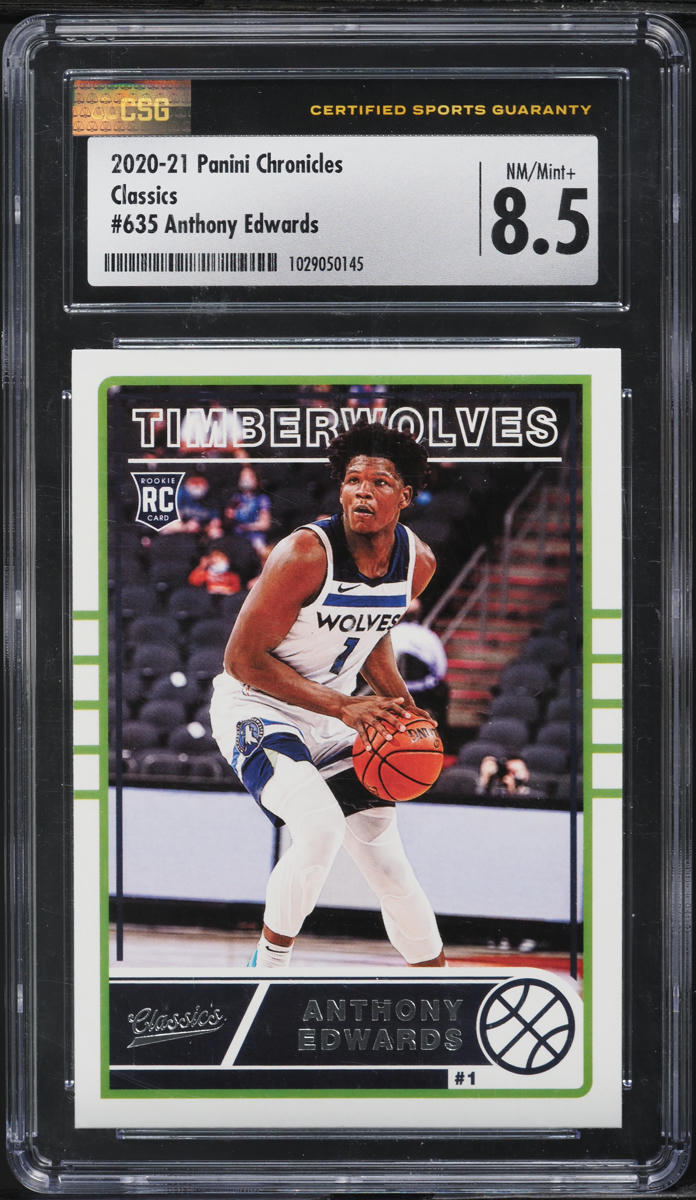 2020 Panini Chronicles Classics Anthony Edwards ROOKIE #635 CSG 8.5 NM-MT+