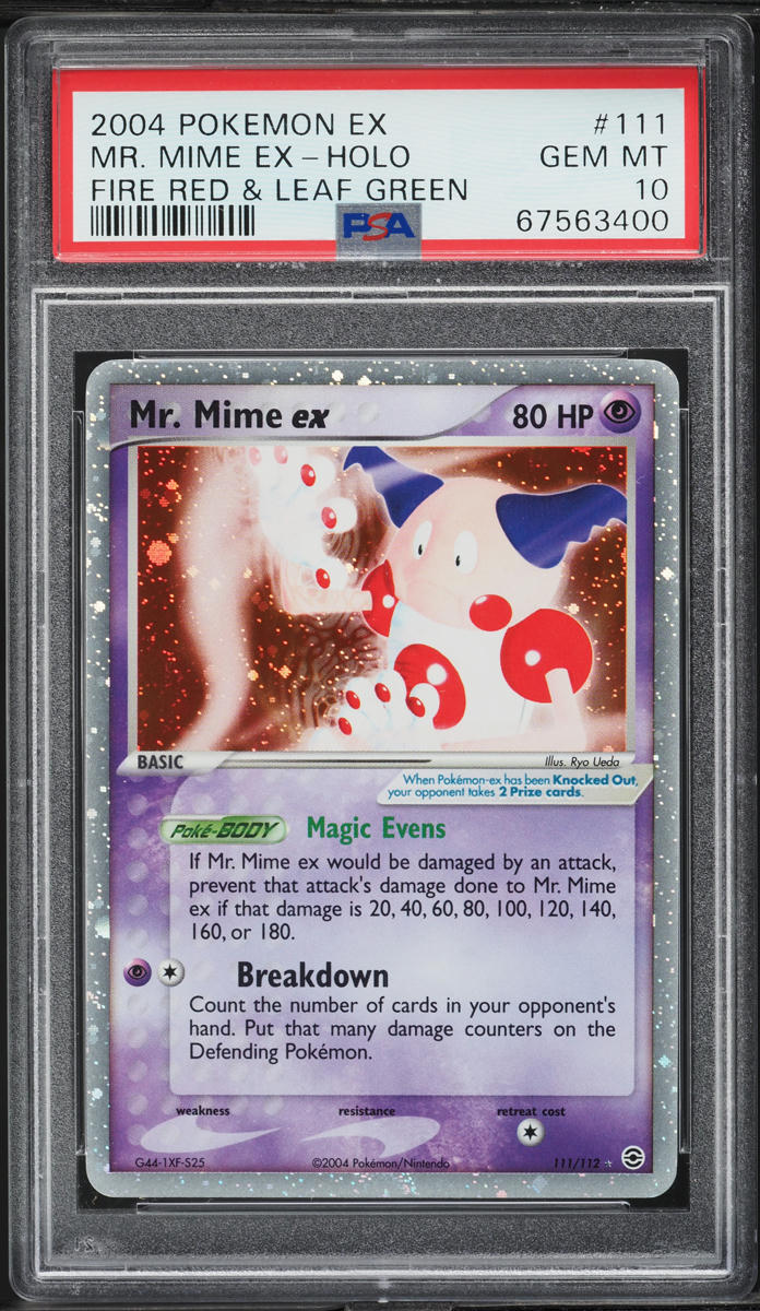 2004 Pokemon EX Fire Red & Leaf Green Holo Mr. Mime #111 PSA 10 GEM MINT