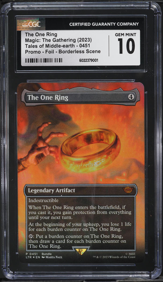 2023 Magic The Gathering MTG Tales Of Middle-Earth Foil The One Ring #451 CGC 10