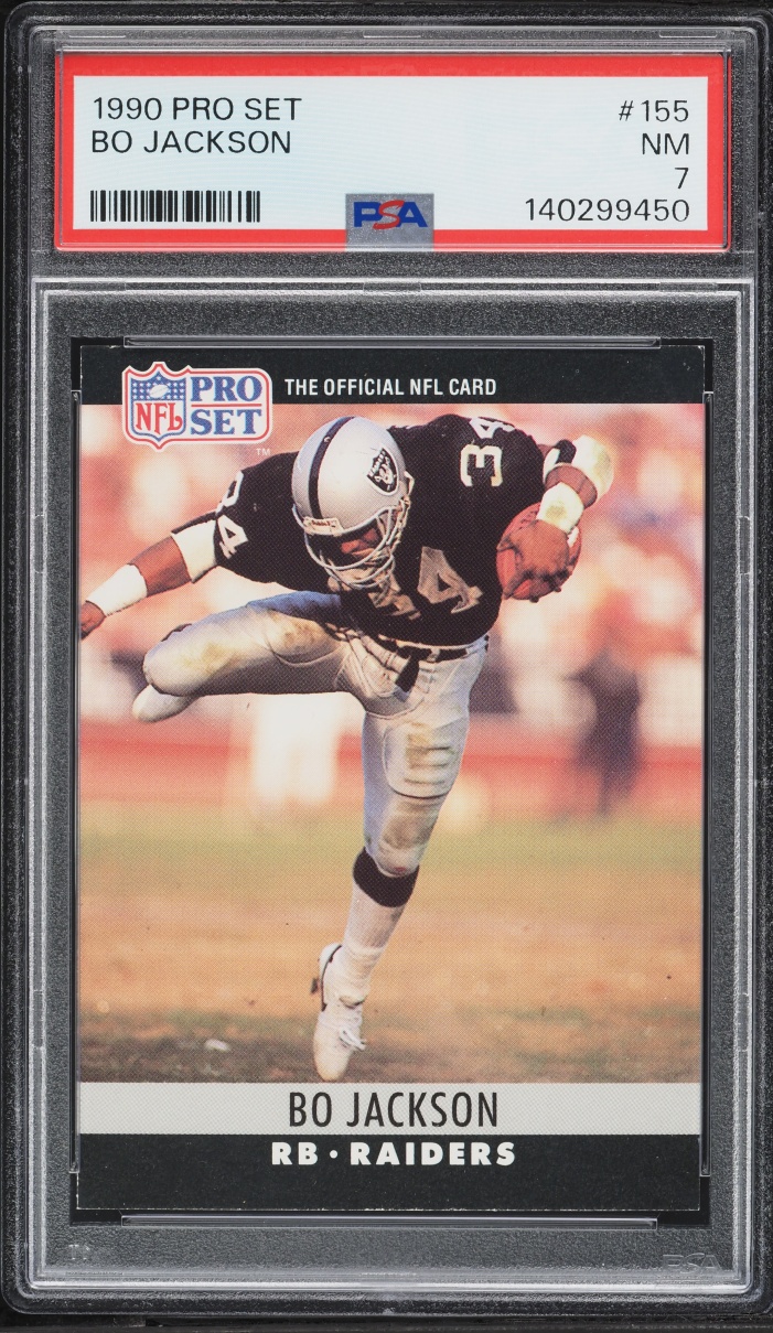 1990 Pro Set Football Bo Jackson #155 PSA 7 NRMT