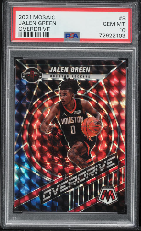 2021 Donruss Holo Green Yellow Laser Jalen Green ROOKIE #209