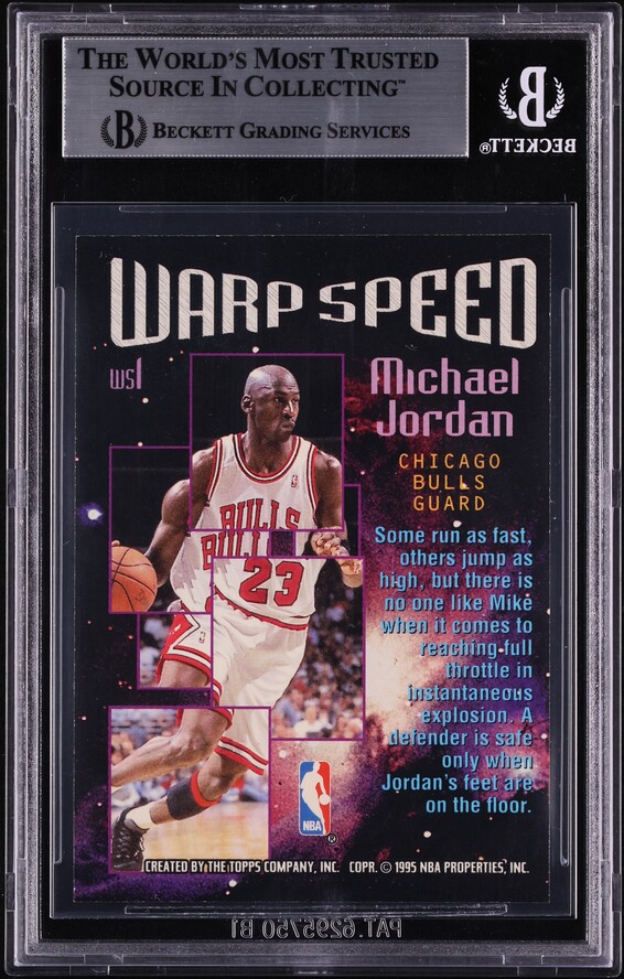1995 Stadium Club Warp Speed Michael Jordan #WS1 BGS 8.5 NM-MT+