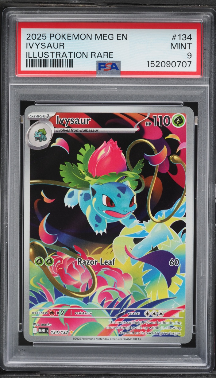 2025 Pokemon Mega Evolution IR Ivysaur #134 PSA 9 MINT