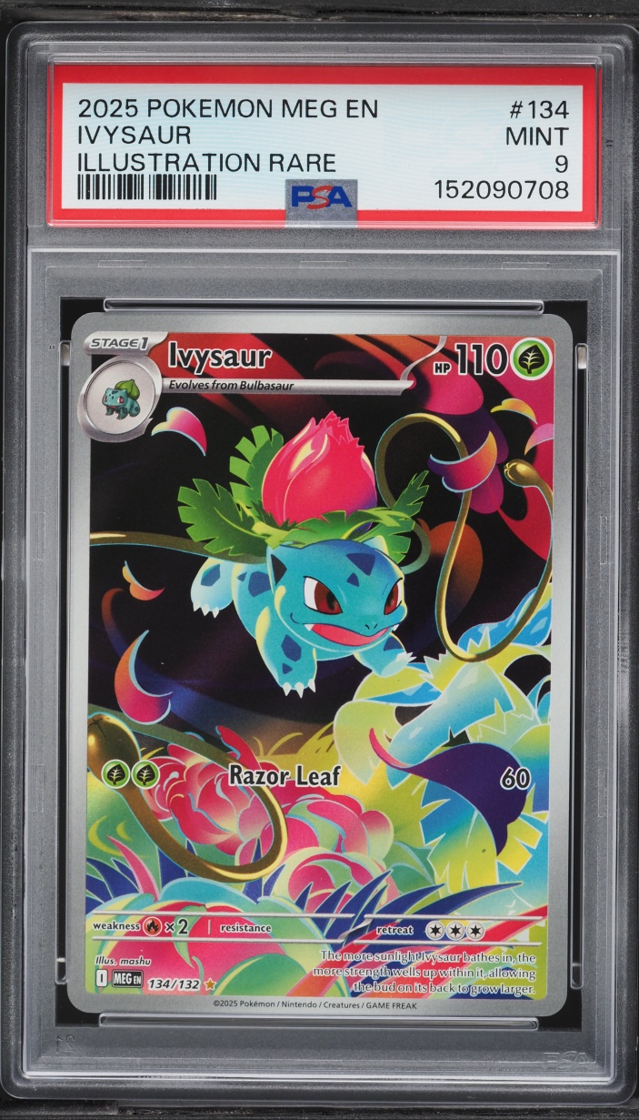2025 Pokemon Mega Evolution IR Ivysaur #134 PSA 9 MINT