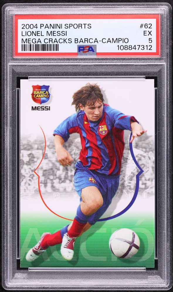 リオネルメッシ　ルーキーカード 2004 Panini Mega Cracks Lionel Messi Barcelona 2004 Panini Sports Mega Cracks Rookie