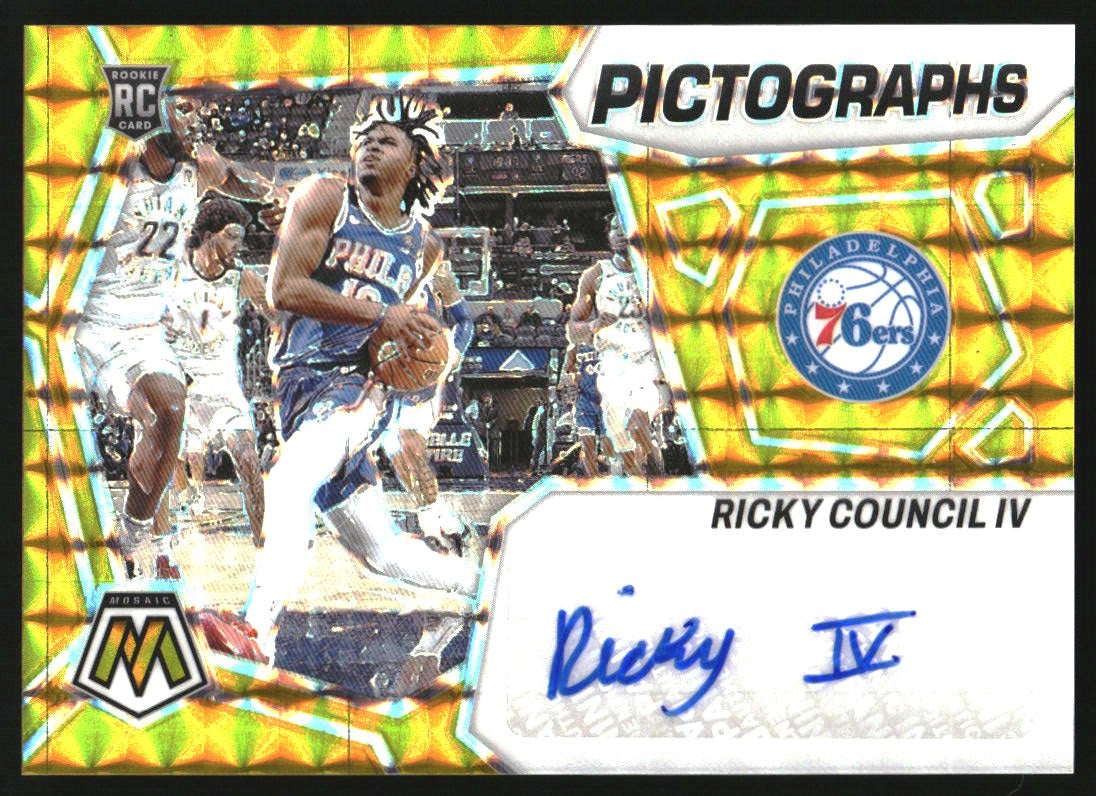 ペドリ Panini Mosaic PSA 9 ルーキー RC 2023 Panini Mosaic Gold Brandin Podziemski ROOKIE AUTO /10