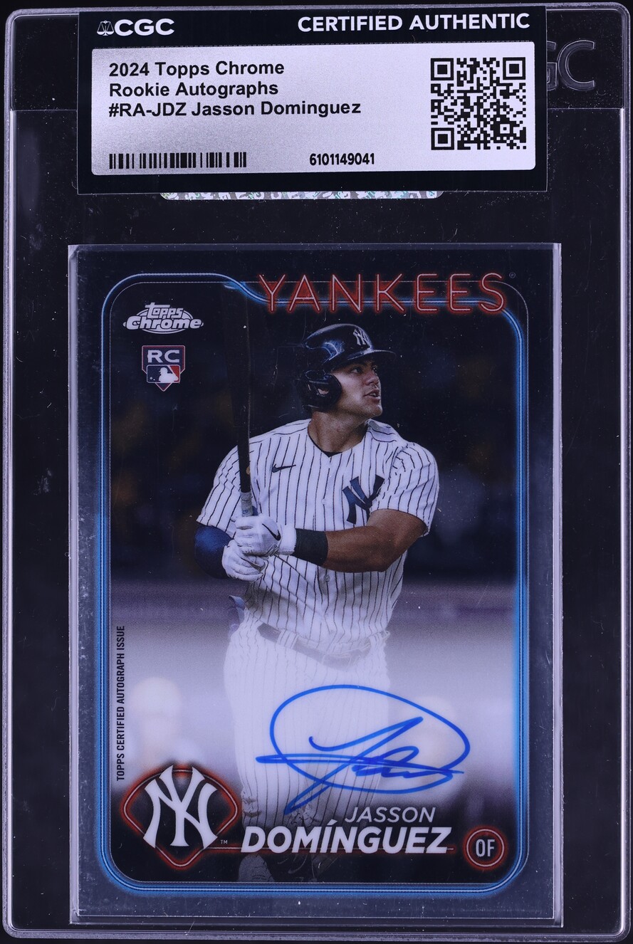 2024 Topps Chrome Jasson Dominguez ROOKIE AUTO #RA-JDZ CGC AUTH