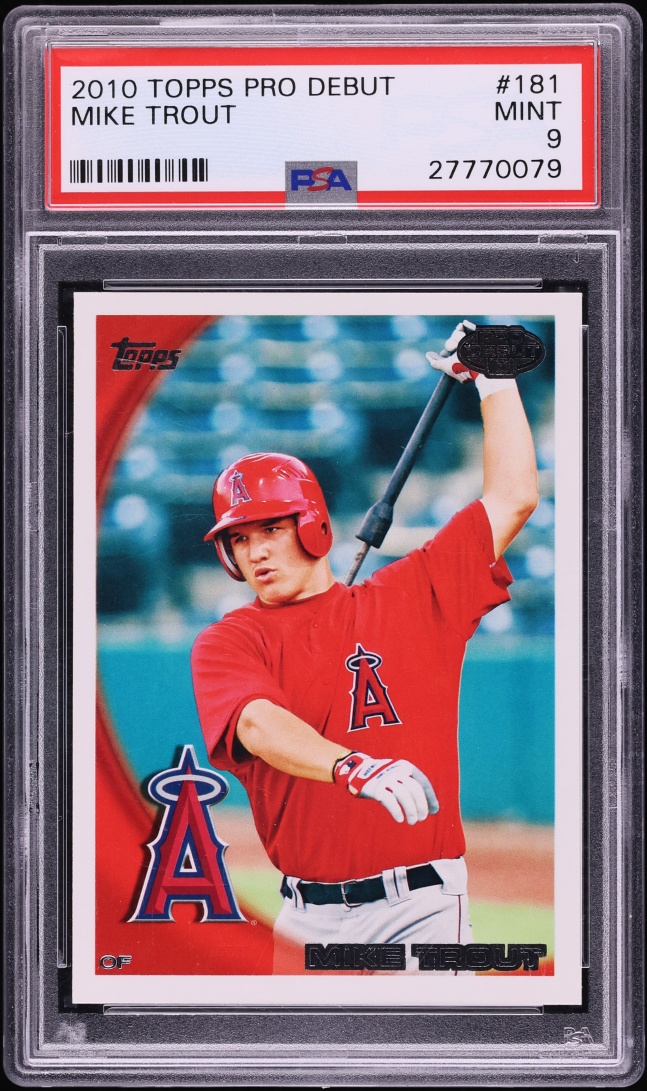 2010 Topps Pro Debut Mike Trout PROSPECT #181 PSA 9 MINT
