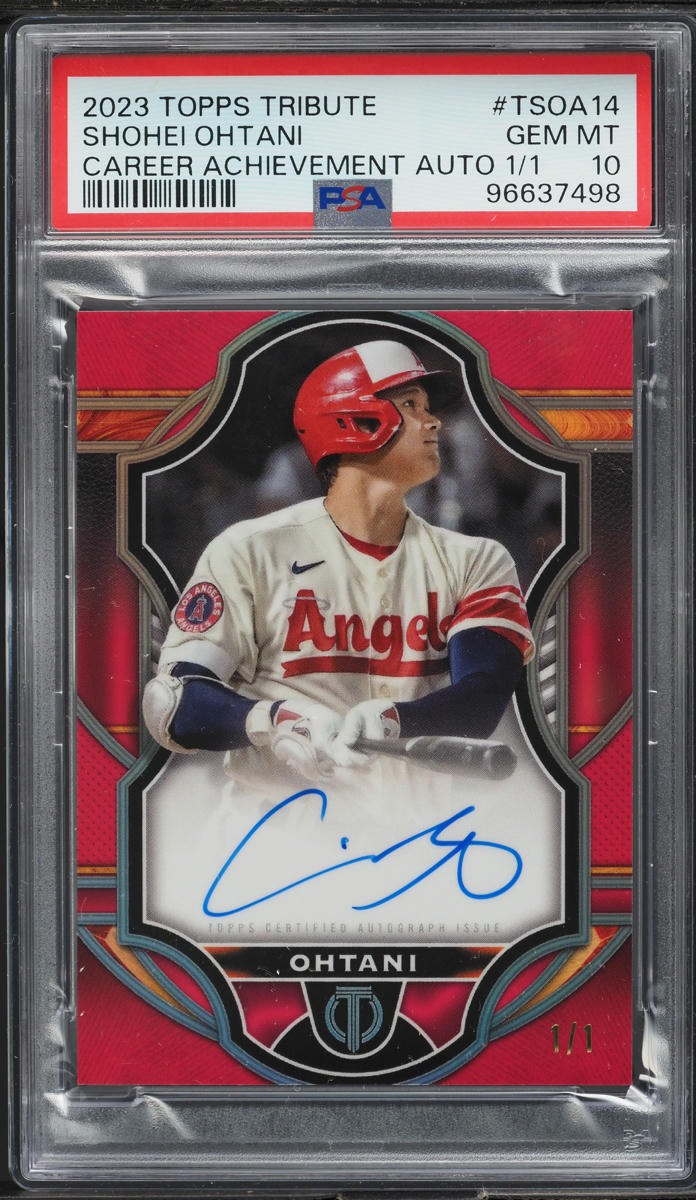 2023 Topps Tribute Career Achievement Award Shohei Ohtani
