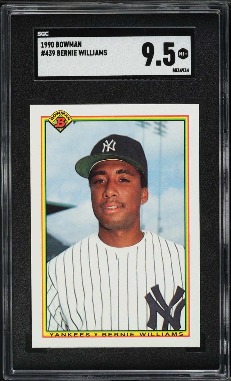 1990 Bowman Bernie Williams ROOKIE #439 SGC 9.5 MINT+