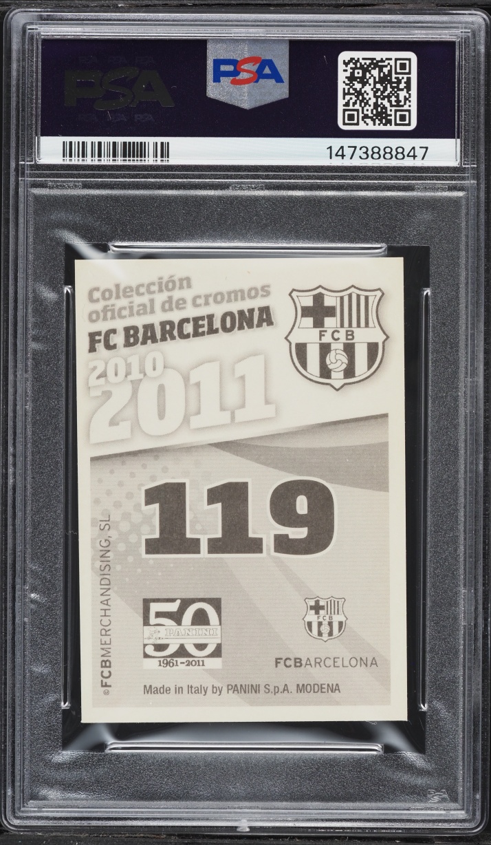2010 Panini FC Barcelona Lionel Messi #119 PSA 9 MINT