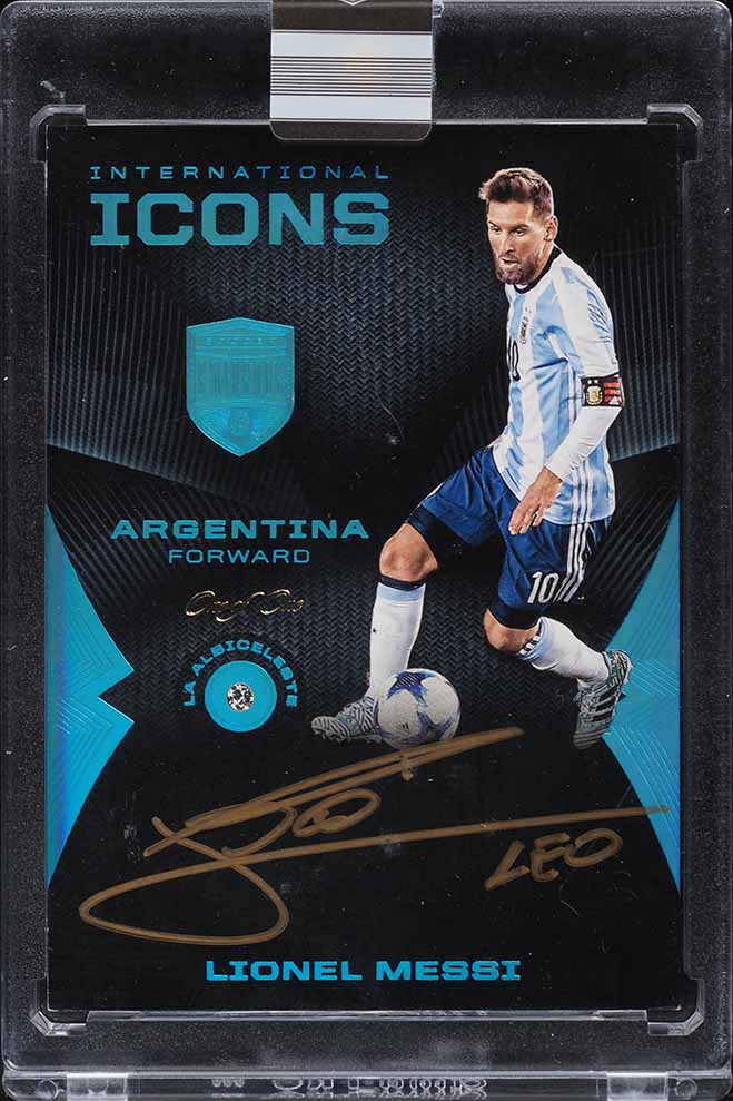 2018 Panini Eminence Int'l Icons Platinum Lionel Messi AUTO 1/1 UNCIRCULATED