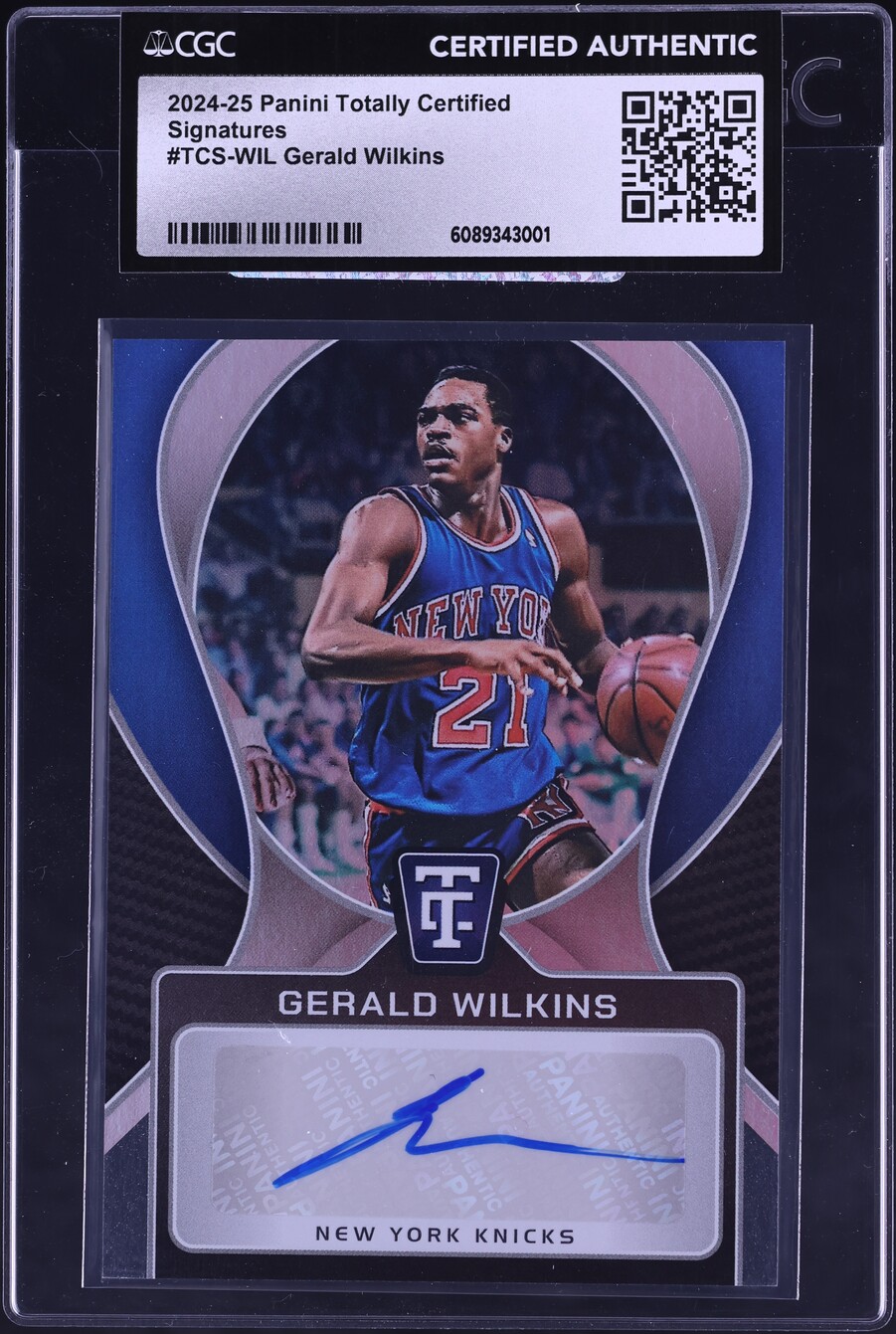 2024 Totally Certified Gerald Wilkins AUTO #TCS-WIL CGC AUTH