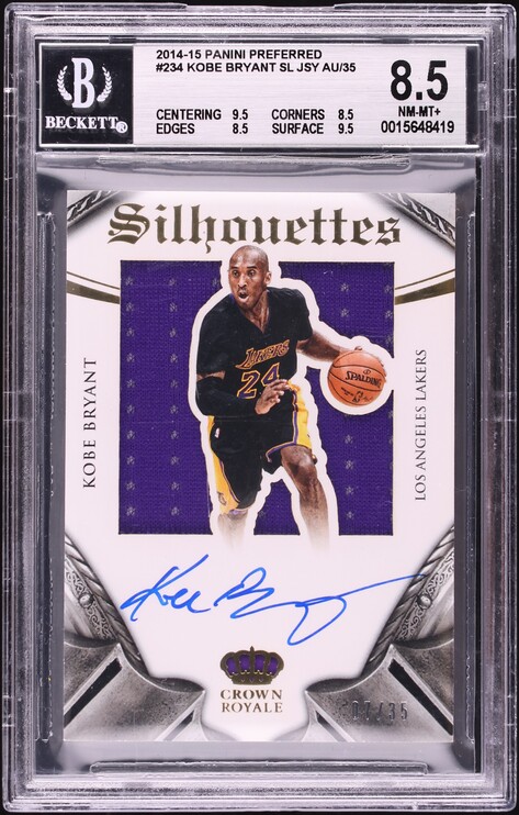 2017-18 Panini Flawless Emerald Kobe Bryant PATCH AUTO /5 #VP-KB