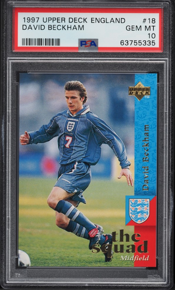 Carte Rookie David Beckham 1996-97 Merlin Premier Gold SGC 9 - Manchester United