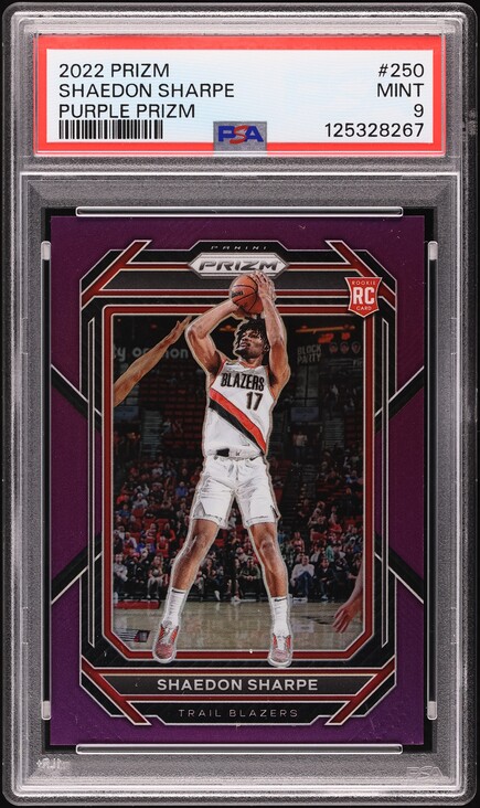 2022 Panini One & One Team Titans Signatures Shaedon Sharpe RC