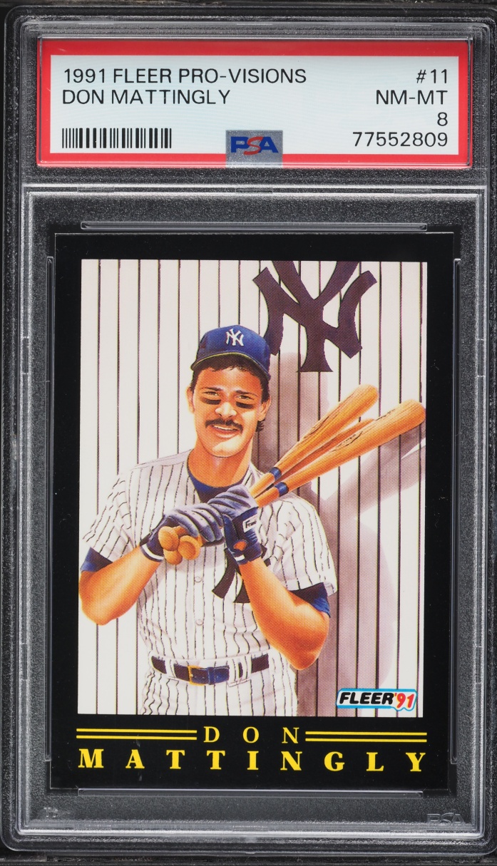 1991 Fleer Pro-Visions Don Mattingly #11 PSA 8 NM-MT