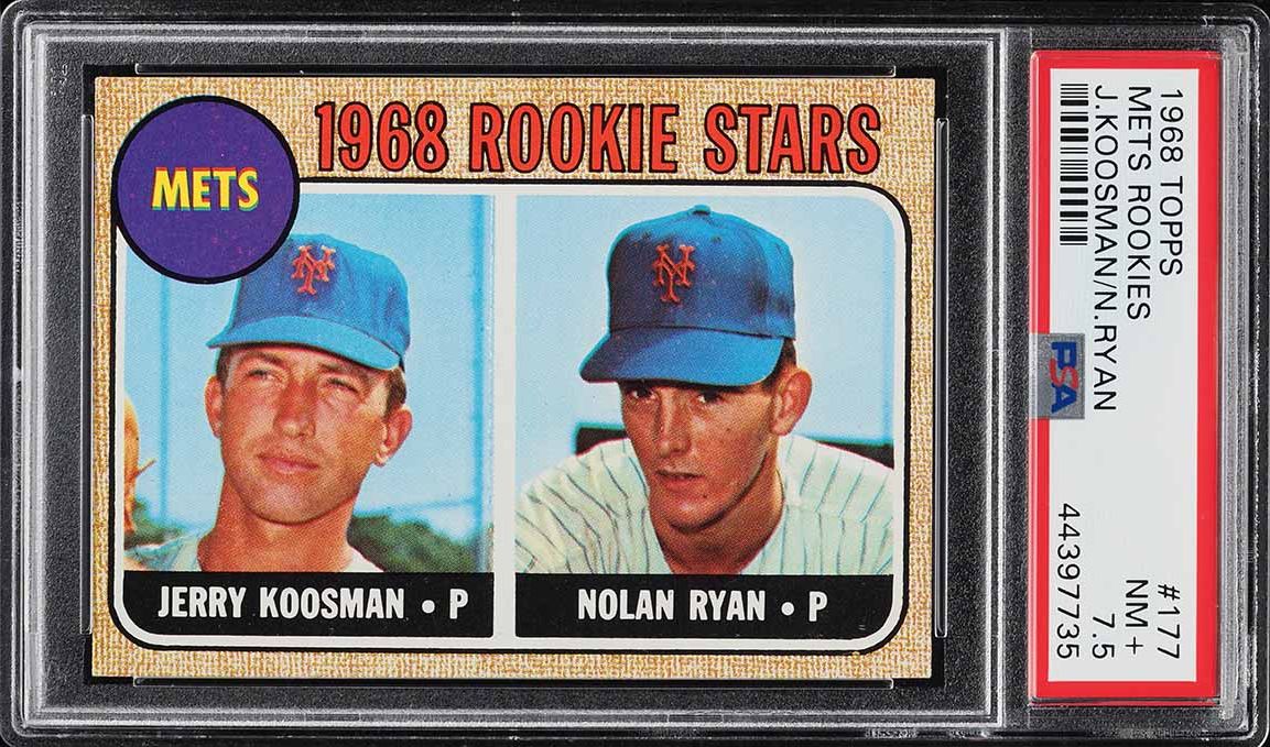 1968 Topps Nolan Ryan ROOKIE #177 PSA 7.5 NRMT+