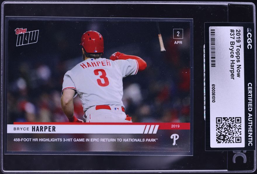 2019 Topps Factory Set 582 Montgomery #145 NL Nails/Bryce Harper