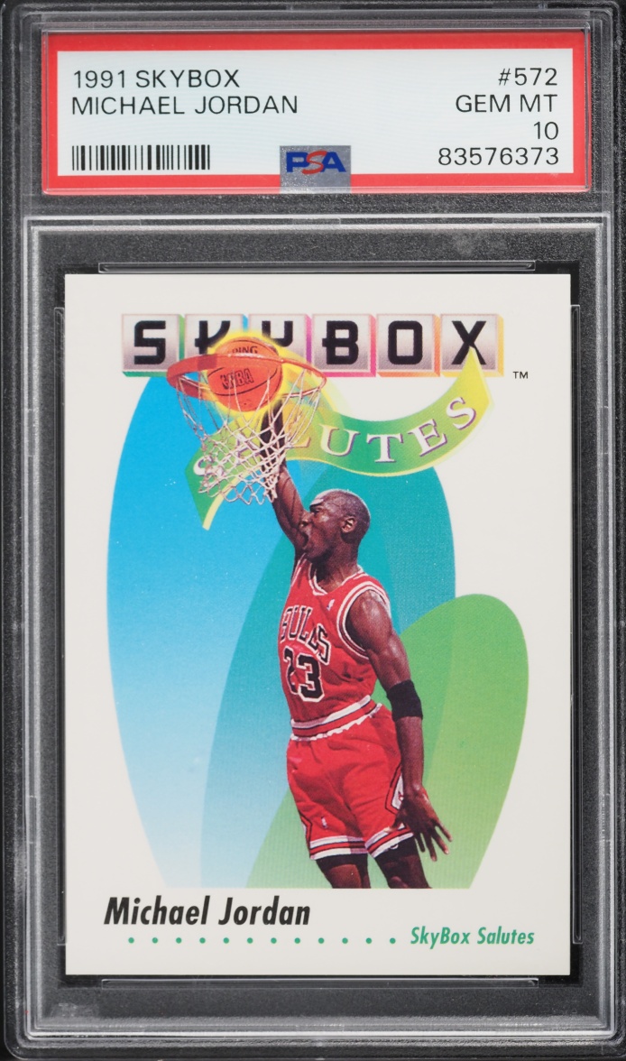 1991 Skybox Basketball Michael Jordan #572 PSA 10 GEM MINT