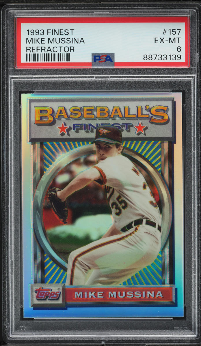 1993 Finest Refractor Mike Mussina #157 PSA 6 EXMT