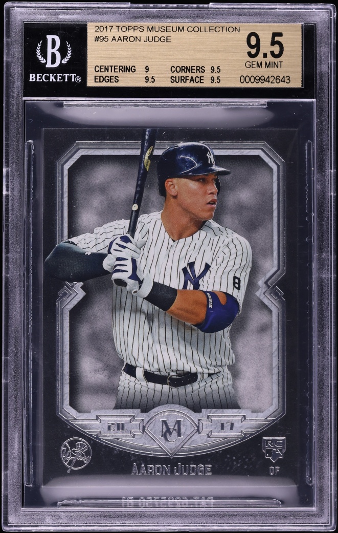 2017 Topps Museum Collection Aaron Judge ROOKIE #95 BGS 9.5 GEM MINT