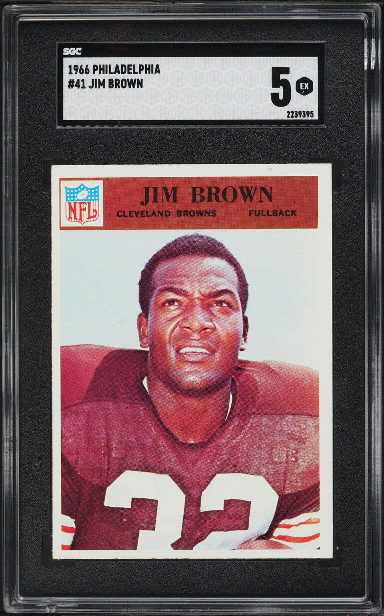 1966 Philadelphia Jim Brown #41 SGC 5 EX