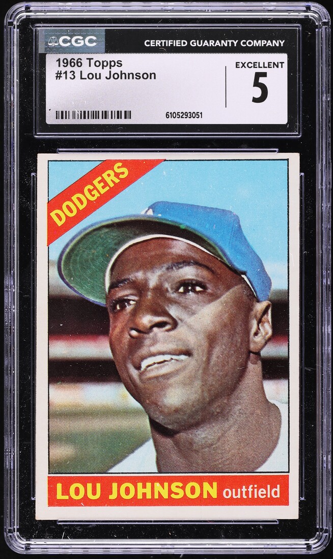 1966 Topps Lou Johnson #13 CGC 5 EX