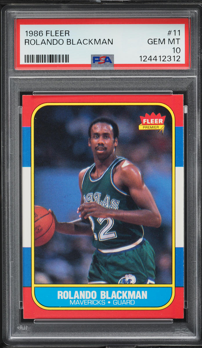 1986 Fleer Basketball Rolando Blackman #11 PSA 10 GEM MINT