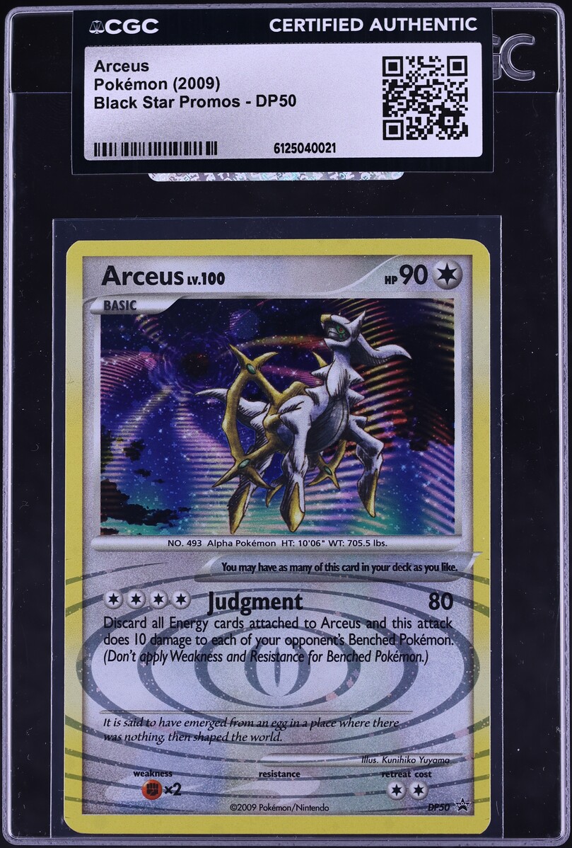 2009 Pokemon DP Black Star Promos Arceus #DP50 CGC AUTH