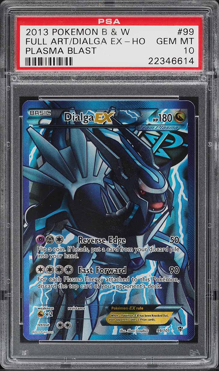 2013 Pokemon Black & White Plasma Blast Full Art Dialga EX #99 PSA 10 GEM MINT