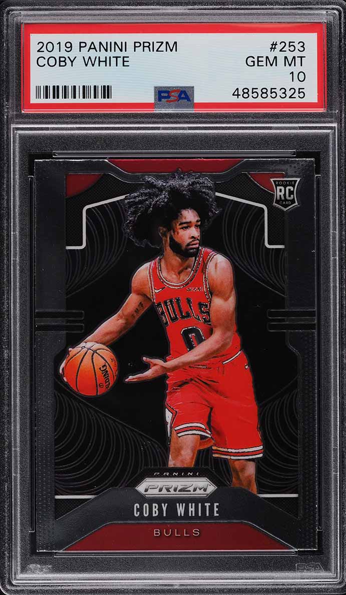 2019 Select Basketball Coby White ROOKIE #48 PSA 10 GEM MINT on