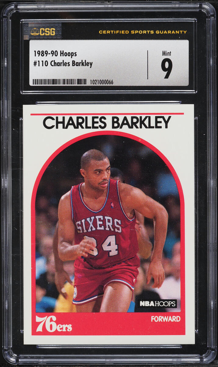 1989 Hoops Charles Barkley #110 CSG 9 MINT
