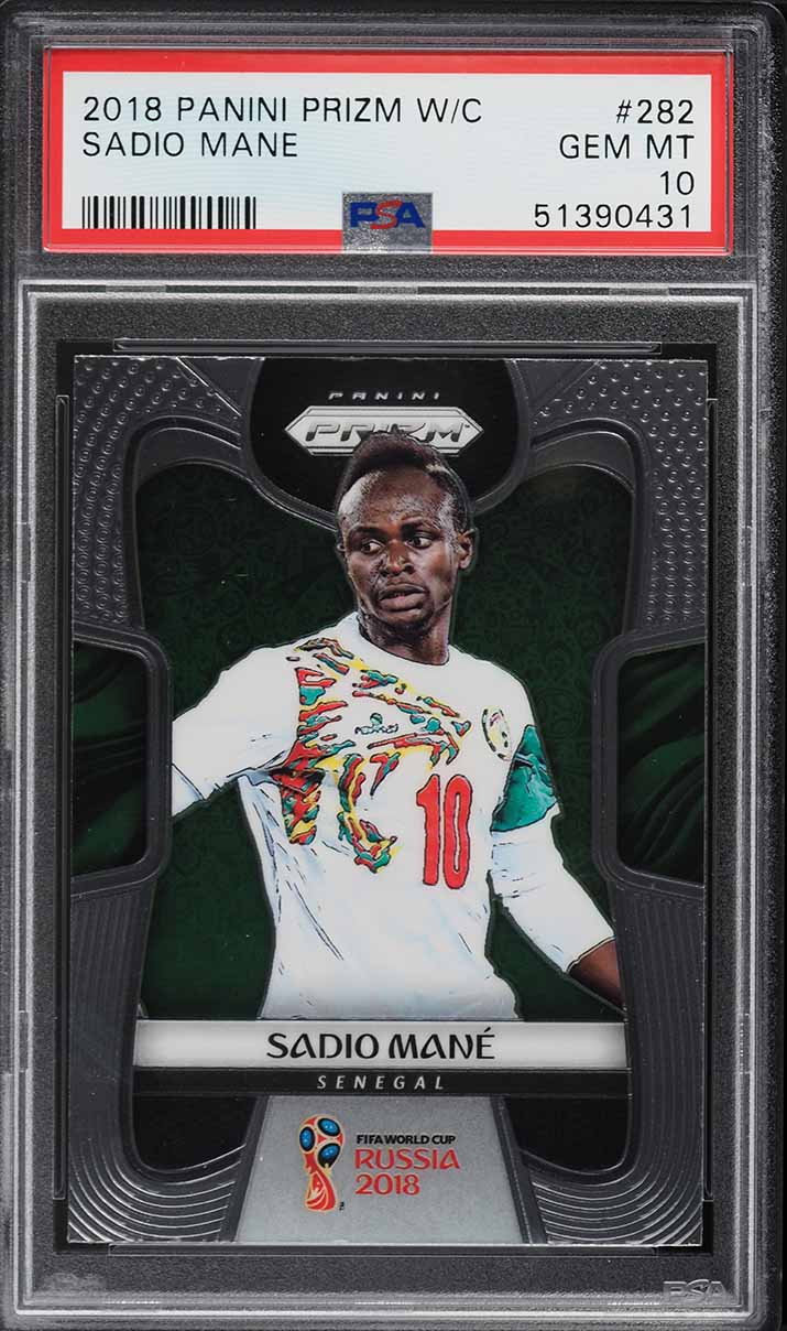 2018 Panini Prizm World Cup Sadio Mane #282 PSA 10 GEM MINT