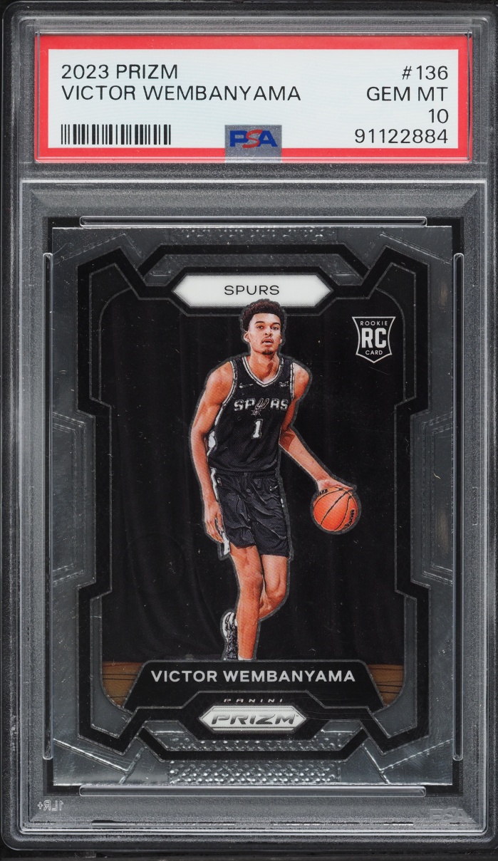 2023 Panini Prizm Victor Wembanyama ROOKIE #136 PSA 10 GEM MINT