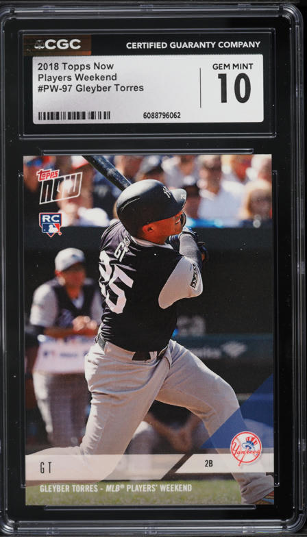 2018 Topps Chrome Gold Wave Refractor Gleyber Torres RC AUTO /50