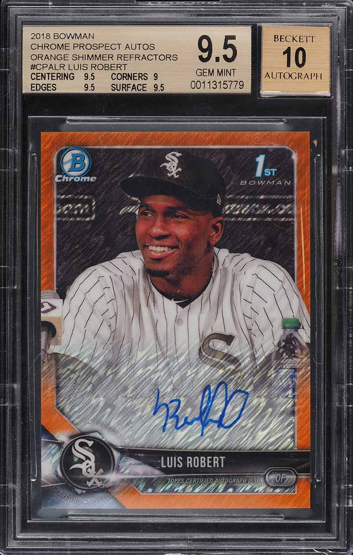 2018 Bowman Chrome Luis Robert PROSPECT #BCP21 PSA 10 GEM MINT on