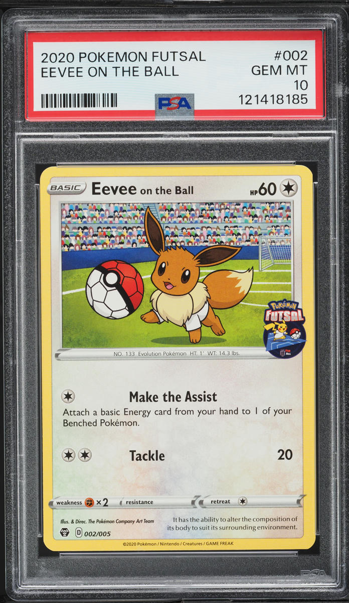 2020 Pokemon Sword & Shield Futsal Eevee On The Ball #2 PSA 10 GEM MINT