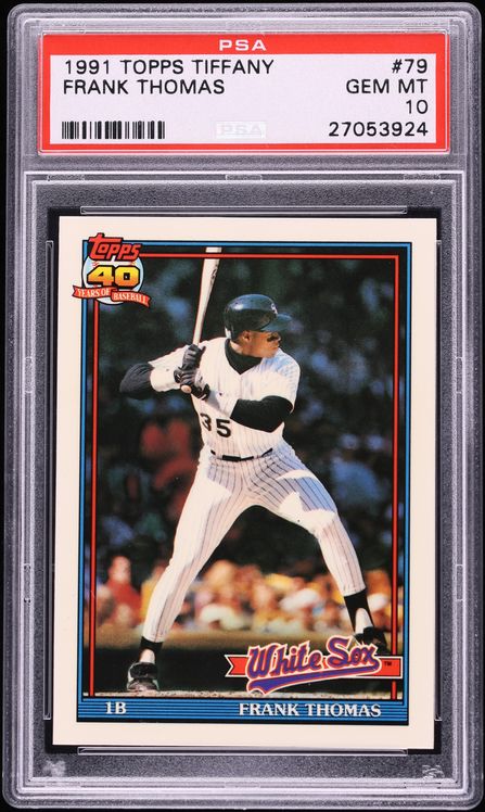 1991 Topps Tiffany Frank Thomas #79 PSA 10 GEM MINT