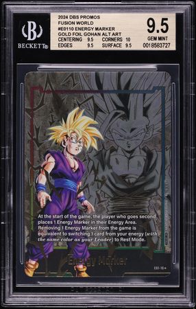 2024 Dragon Ball Super Fusion World Energy Marker Gohan Gold Alt