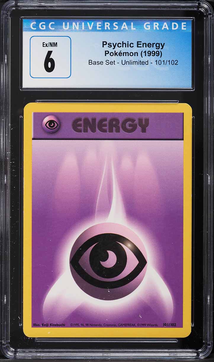 2003 Pokemon Japanese Unnumbered Energy Cards Psychic Energy CGC