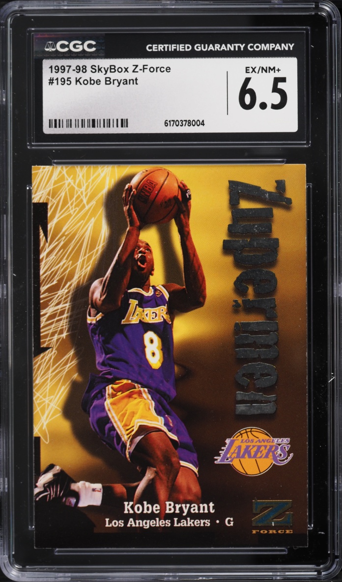 1997 Skybox Z-Force Kobe Bryant #195 CGC 6.5 EXMT+