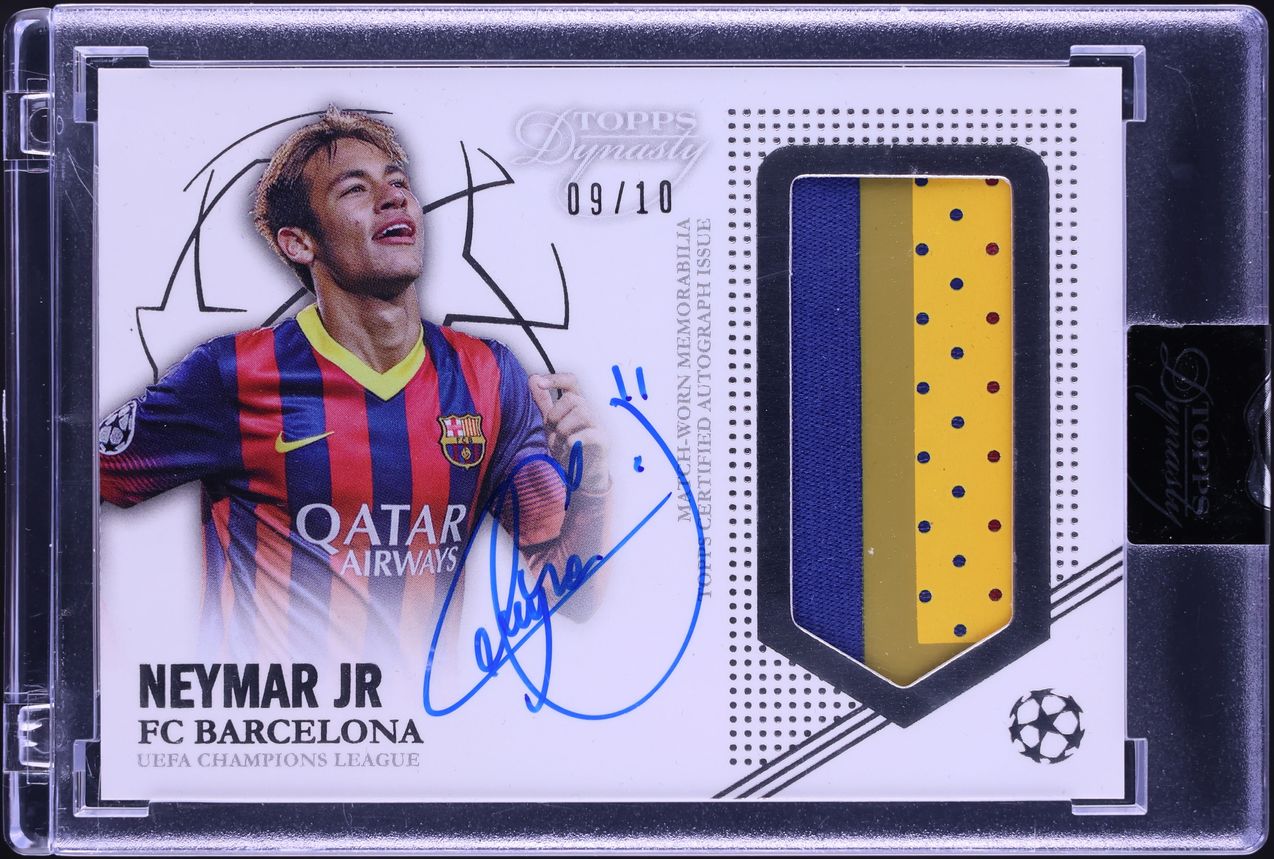 2022 Topps Dynasty UEFA Champions League Neymar Jr PATCH AUTO /10 #AP-N8 - Photo 1