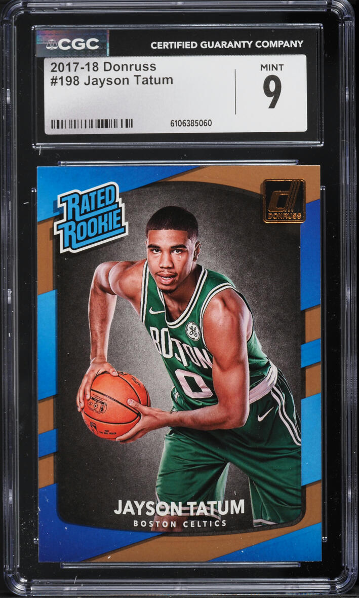 2017 Donruss Basketball Jayson Tatum ROOKIE #198 CGC 9 MINT
