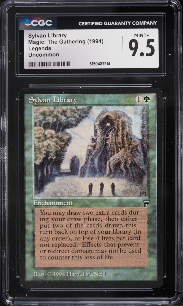 1994 Magic The Gathering MTG Legends Sylvan Library CGC 9.5 MINT+