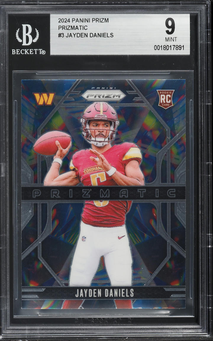 2024 Panini Prizm Prizmatic Jayden Daniels ROOKIE #3 BGS 9 MINT