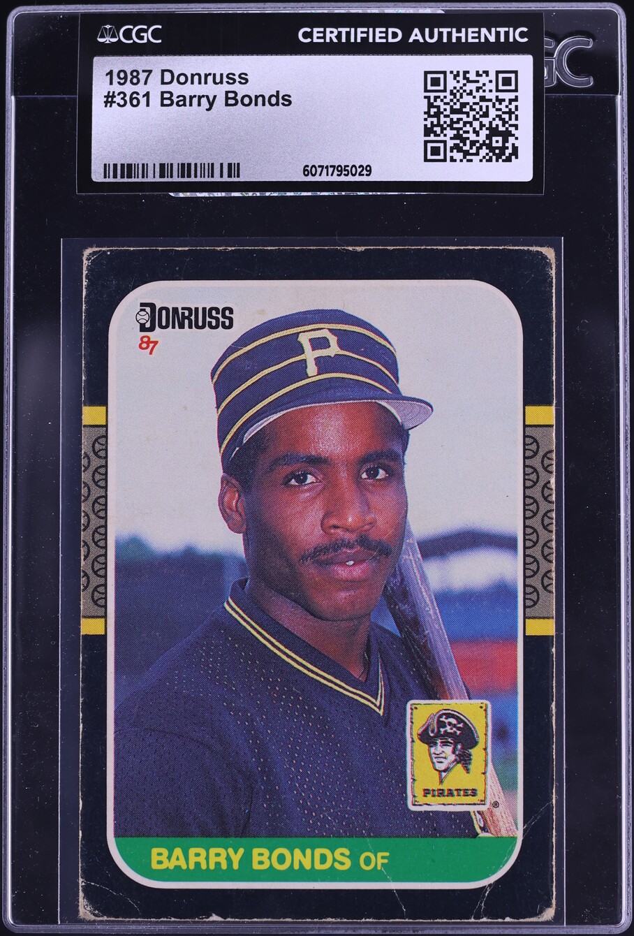1987 Donruss Barry Bonds ROOKIE #361 CGC AUTH