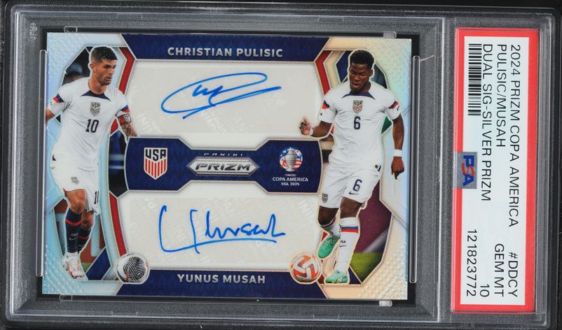 2024 Panini Prizm Copa America White Sparkle Christian Pulisic