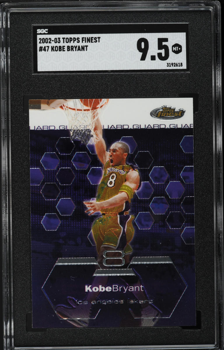 2002 Finest Basketball Kobe Bryant #47 SGC 9.5 MINT+